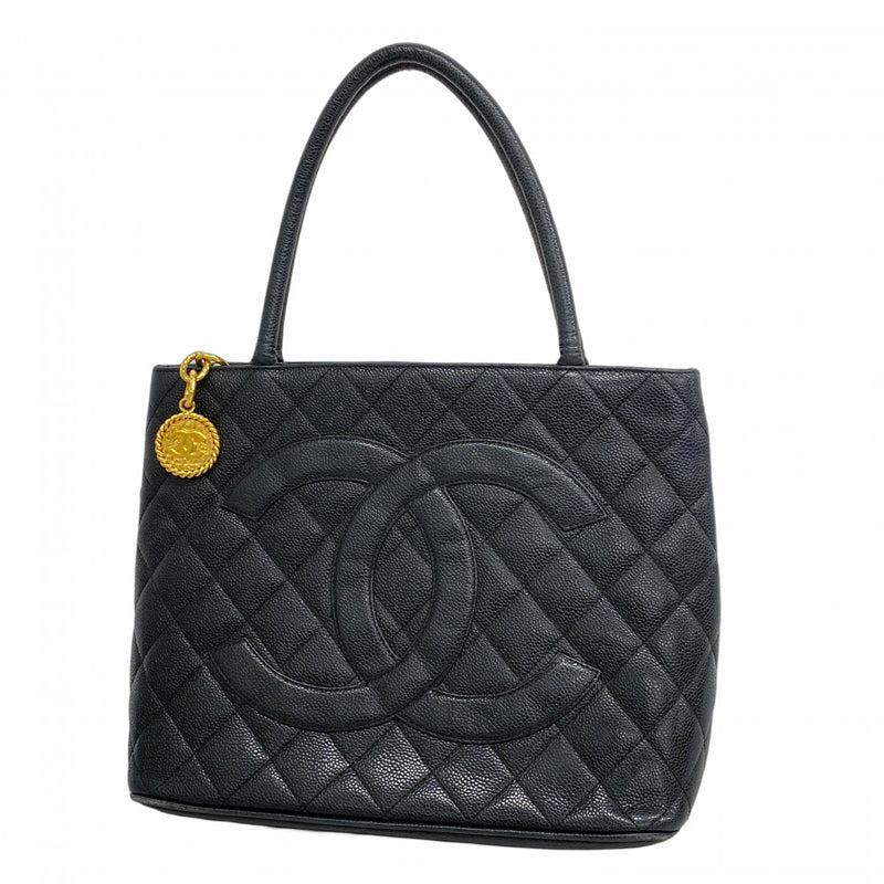 5pa0186-h】シャネル トートバッグ 復刻トート キャビアスキン