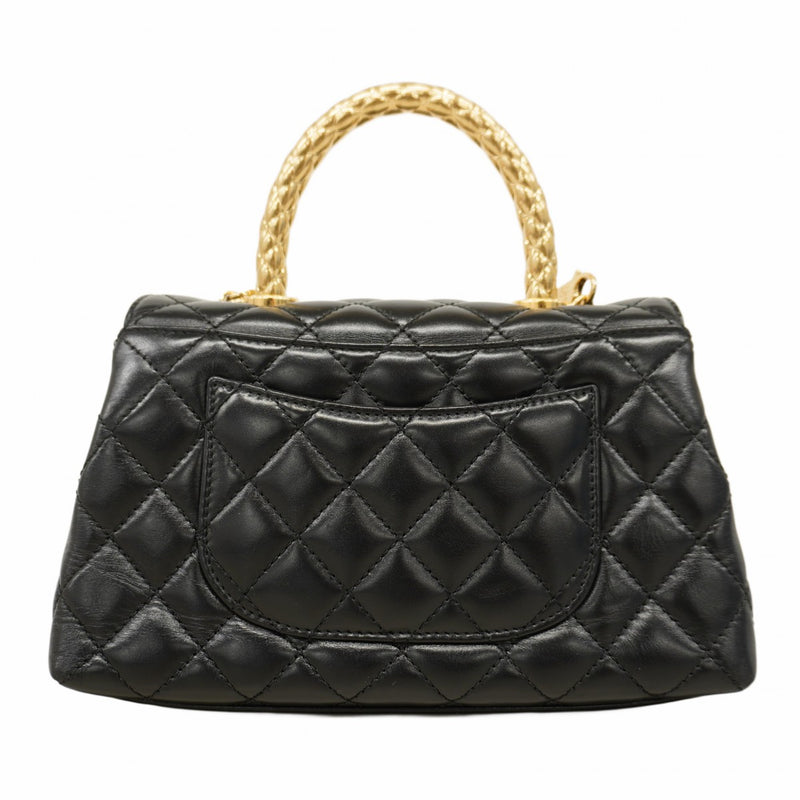 5pa0386-h】シャネル ハンドバッグ マトラッセ チェーンショルダー
