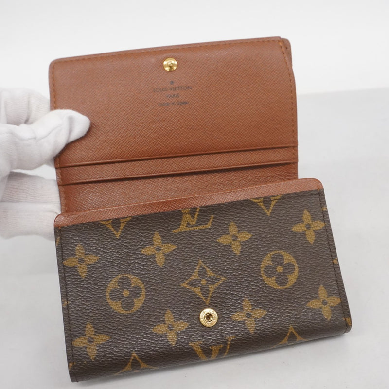 5pa0414】ルイヴィトン 財布 モノグラム ポルトモネビエトレゾール