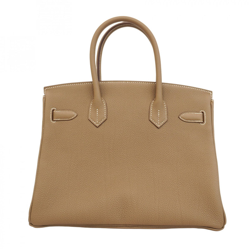 ★在庫処分★最終価格★SALE【5pa0524-g-h】エルメス ハンドバッグ バーキン30 トゴ エトゥープ シルバー金具 W刻印【中古】レディース