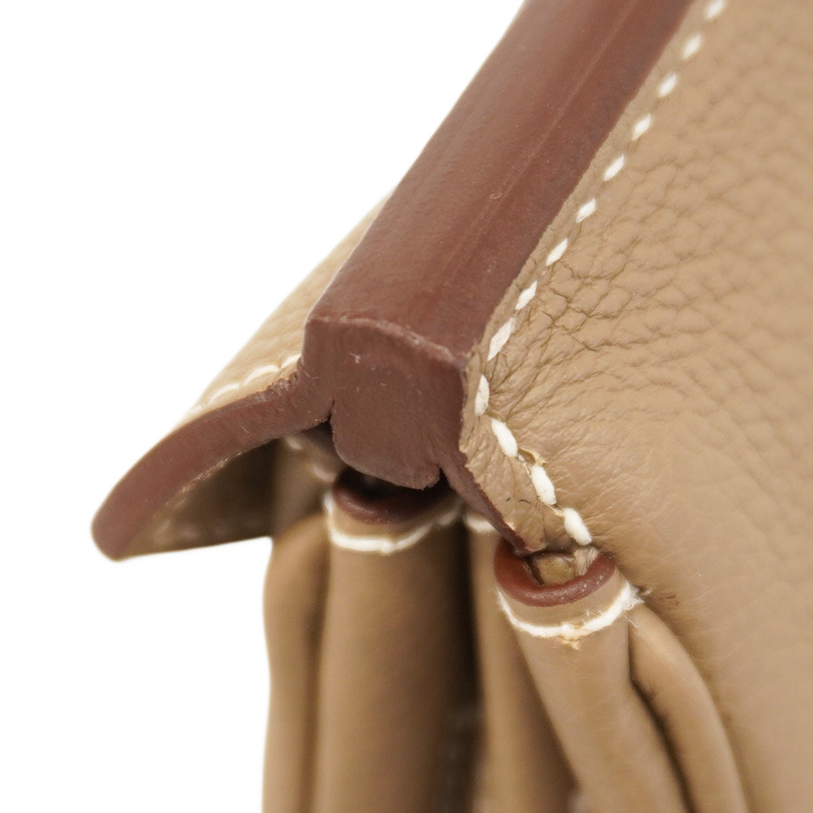 ★在庫処分★最終価格★SALE【5pa0524-g-h】エルメス ハンドバッグ バーキン30 トゴ エトゥープ シルバー金具 W刻印【中古】レディース