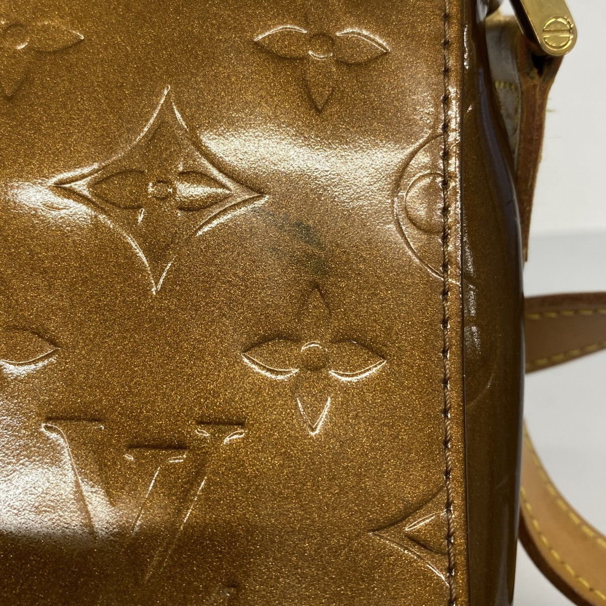 【5pa0865】ルイヴィトン ショルダーバッグ ヴェルニ トンプソンストリート M91124 ブロンズ【中古】レディース