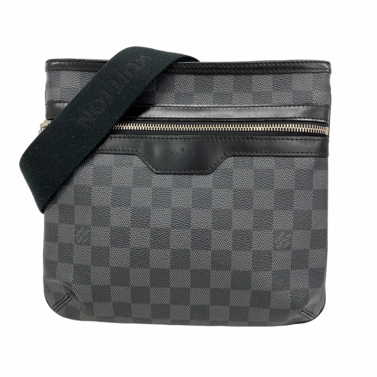 【5pa0870】ルイヴィトン ショルダーバッグ ダミエ・グラフィット トマス N58028 ブラック【中古】メンズ