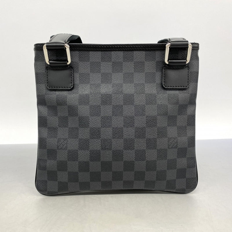 【5pa0870】ルイヴィトン ショルダーバッグ ダミエ・グラフィット トマス N58028 ブラック【中古】メンズ