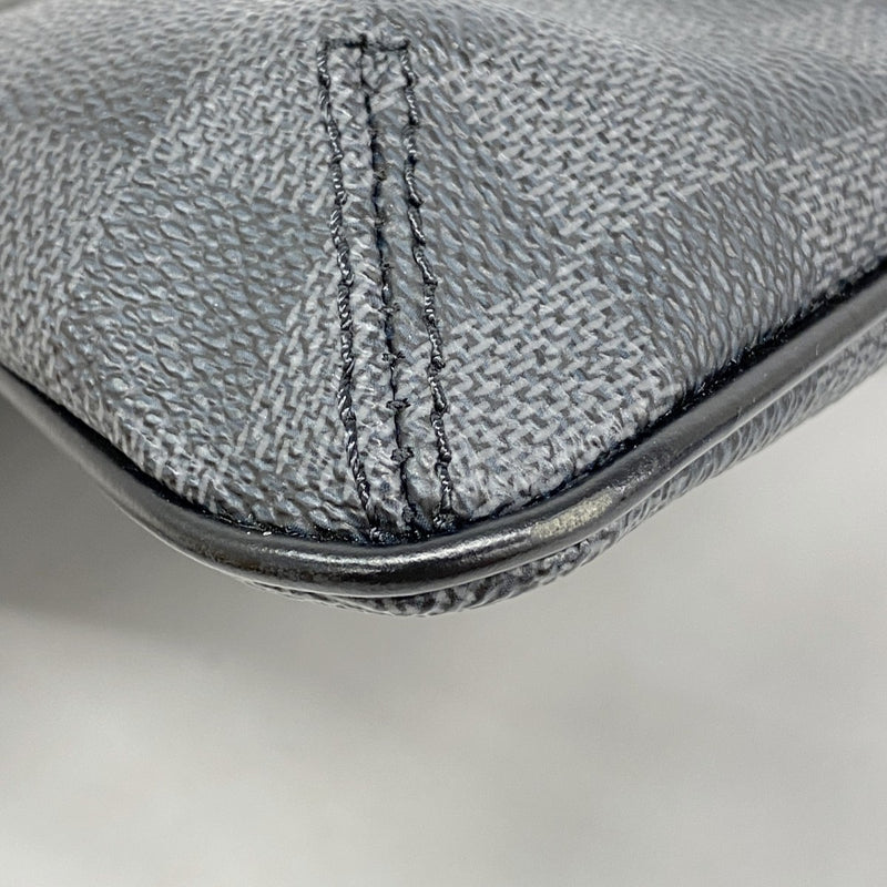 【5pa0870】ルイヴィトン ショルダーバッグ ダミエ・グラフィット トマス N58028 ブラック【中古】メンズ