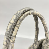 【5pa0882-h】クリスチャンディオール トートバッグ ブックトート キャンバス グレー【中古】レディース