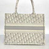 【5pa0882-h】クリスチャンディオール トートバッグ ブックトート キャンバス グレー【中古】レディース