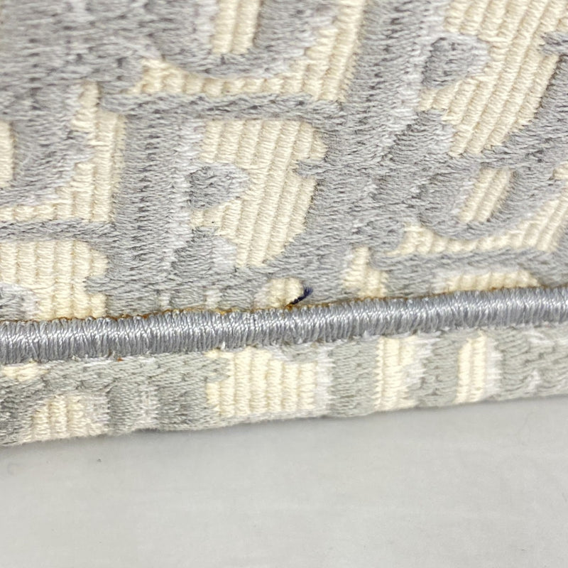 【5pa0882-h】クリスチャンディオール トートバッグ ブックトート キャンバス グレー【中古】レディース