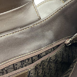 【5pa0883-h】クリスチャンディオール ショルダーバッグ ストリートシック レザー ダークブラウン シルバー金具【中古】レディース