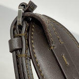 【5pa0883-h】クリスチャンディオール ショルダーバッグ ストリートシック レザー ダークブラウン シルバー金具【中古】レディース