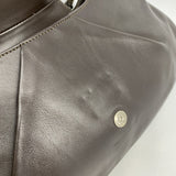 【5pa0883-h】クリスチャンディオール ショルダーバッグ ストリートシック レザー ダークブラウン シルバー金具【中古】レディース