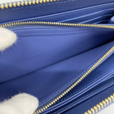 【5pa0886-h】ルイヴィトン 長財布 モノグラム・デニム チェリー /村上隆 ジッピーウォレット M23161 ブルー【中古】レディース