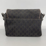 【5pa0887】グッチ ショルダーバッグ 28562 デニム ダークブラウン シルバー金具【中古】レディース