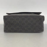 【5pa0887】グッチ ショルダーバッグ 28562 デニム ダークブラウン シルバー金具【中古】レディース