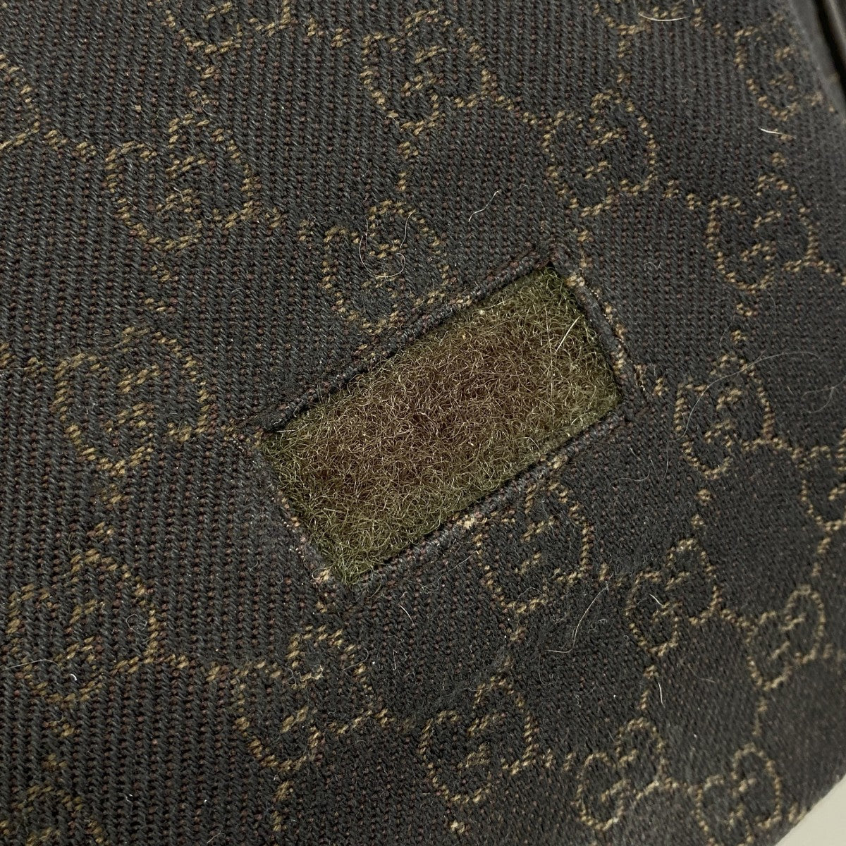 【5pa0887】グッチ ショルダーバッグ 28562 デニム ダークブラウン シルバー金具【中古】レディース