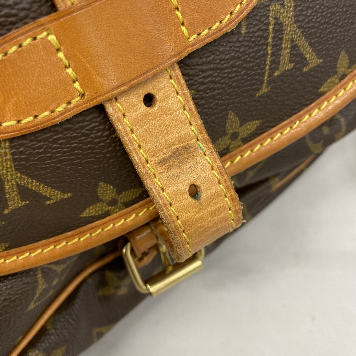 【5pa0911】ルイヴィトン ショルダーバッグ モノグラム ソミュール30 M42256 ブラウン【中古】レディース