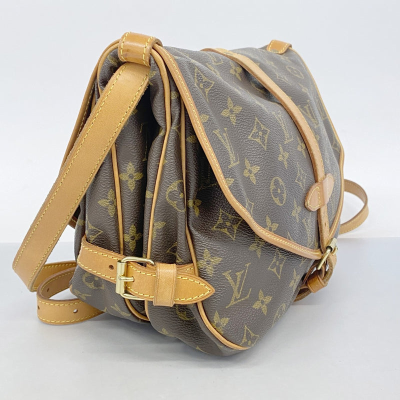 【5pa0911】ルイヴィトン ショルダーバッグ モノグラム ソミュール30 M42256 ブラウン【中古】レディース