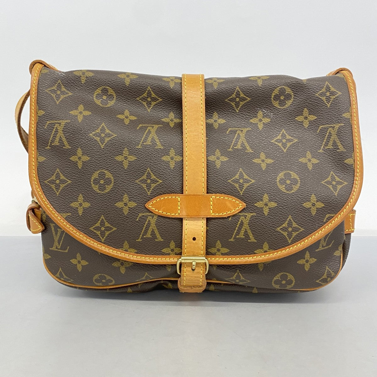 【5pa0911】ルイヴィトン ショルダーバッグ モノグラム ソミュール30 M42256 ブラウン【中古】レディース