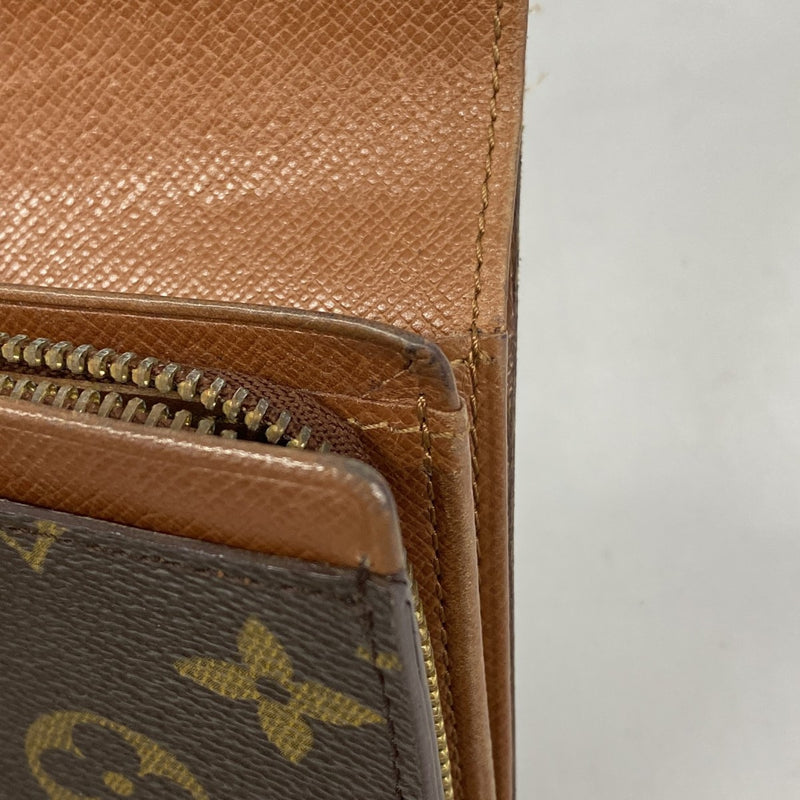 【5pa0914】ルイヴィトン 財布 モノグラム ポルトモネビエトレゾール M61730 ブラウン【中古】レディース