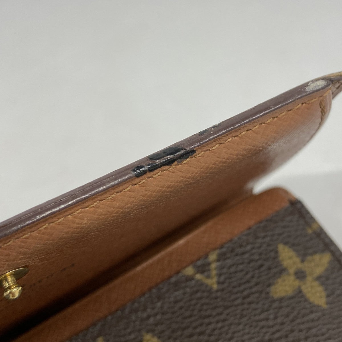 【5pa0914】ルイヴィトン 財布 モノグラム ポルトモネビエトレゾール M61730 ブラウン【中古】レディース