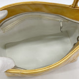 【5pa0915】シャネル トートバッグ 復刻トート パテントレザー イエロー シルバー金具【中古】レディース