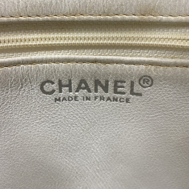 【5pa0915】シャネル トートバッグ 復刻トート パテントレザー イエロー シルバー金具【中古】レディース