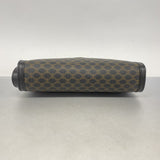 【5pa0916】セリーヌ クラッチバッグ マカダム PVC ブラック ブラウン ゴールド金具【中古】メンズ