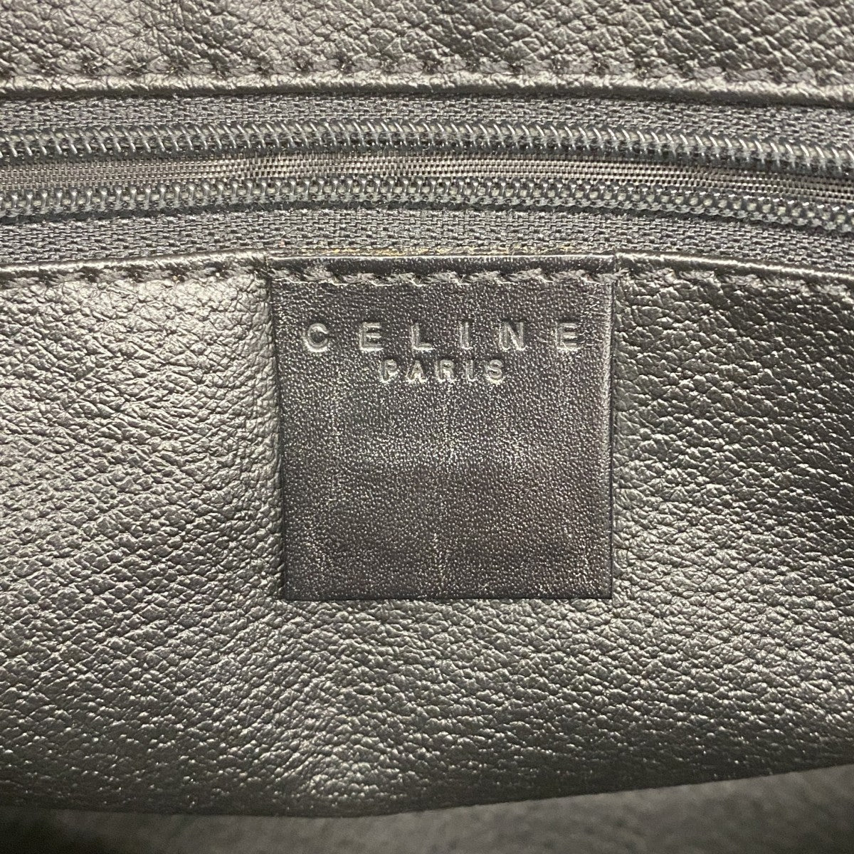 【5pa0916】セリーヌ クラッチバッグ マカダム PVC ブラック ブラウン ゴールド金具【中古】メンズ