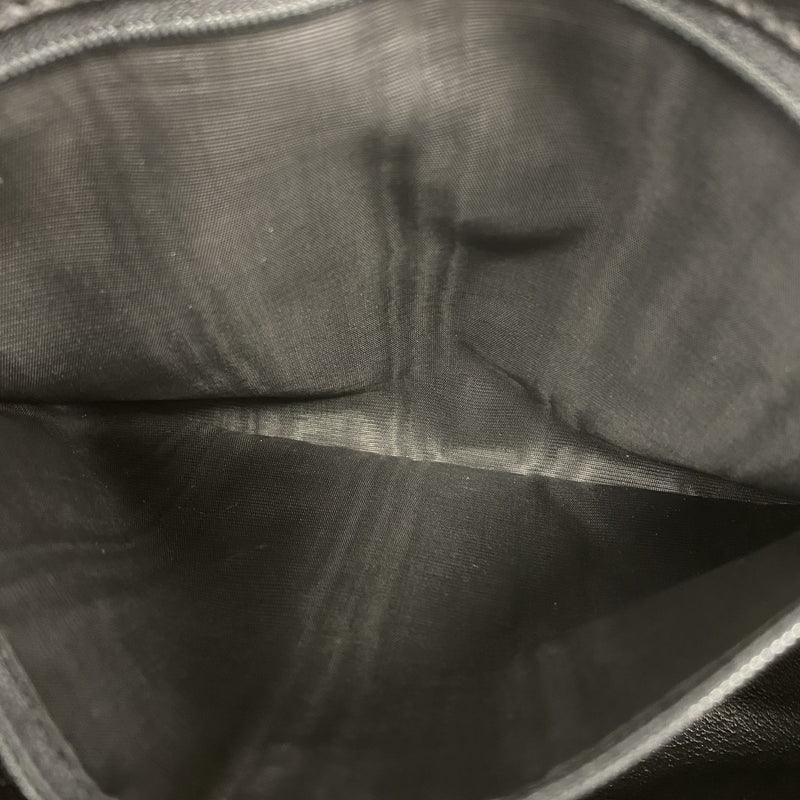 【5pa0916】セリーヌ クラッチバッグ マカダム PVC ブラック ブラウン ゴールド金具【中古】メンズ