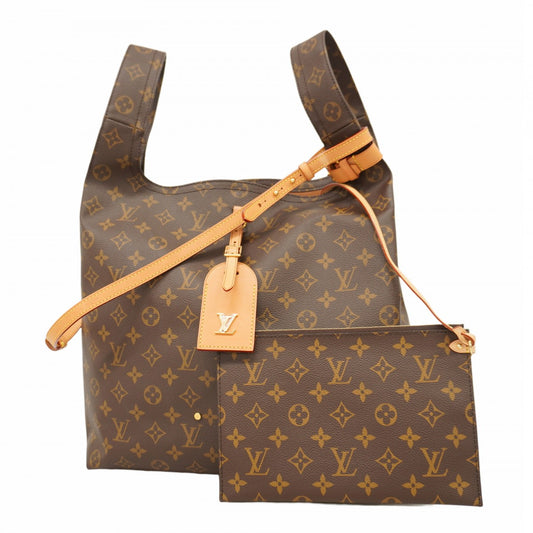 【5pa0938-h】ルイヴィトン ハンドバッグ モノグラム アトランティスGM M46817 ブラウン 2wayバッグ【中古】レディース