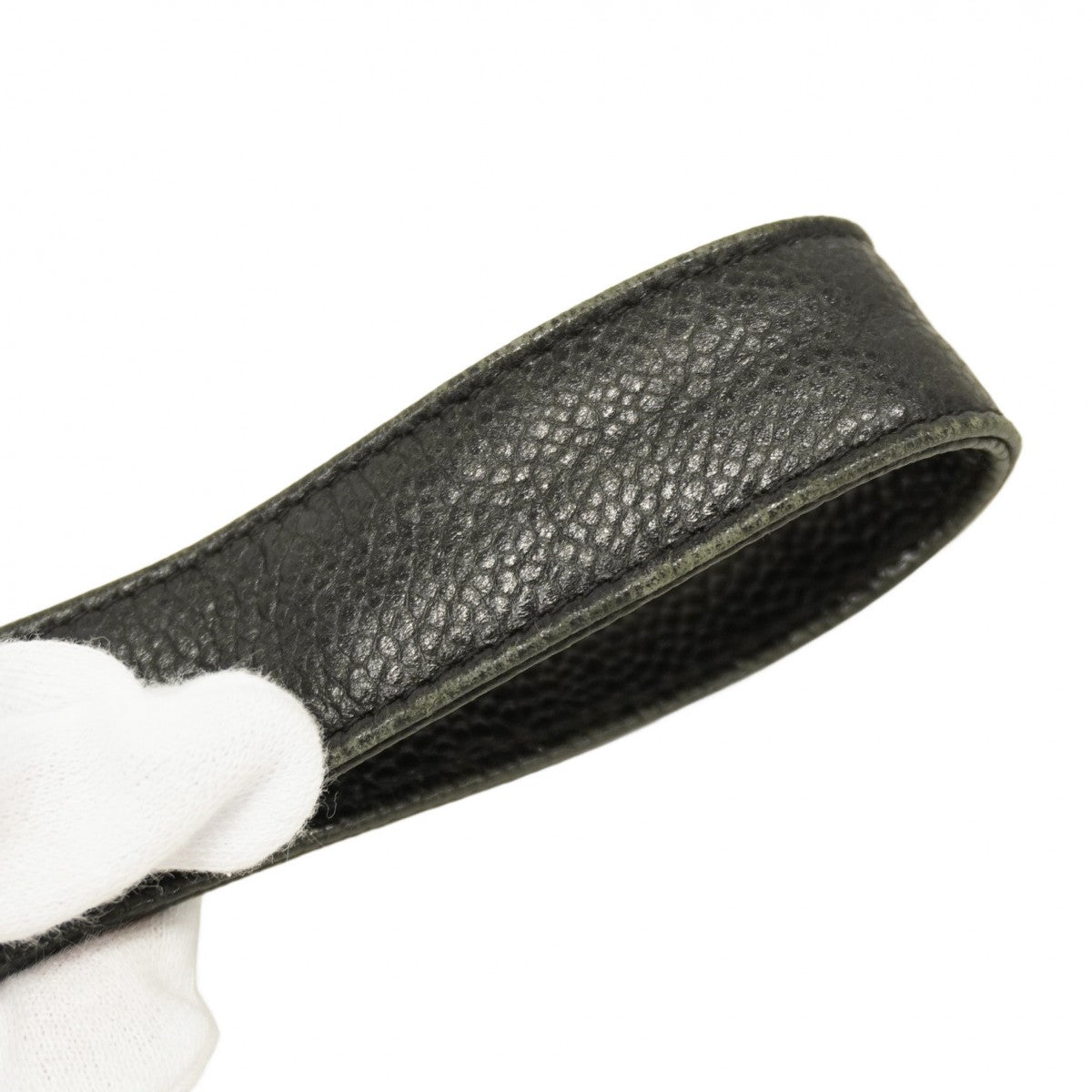 【5pa0953-h】シャネル リュック・デイパック キャビアスキン ブラック ゴールド金具【中古】レディース