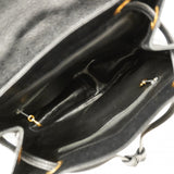 【5pa0953-h】シャネル リュック・デイパック キャビアスキン ブラック ゴールド金具【中古】レディース