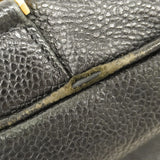 【5pa0953-h】シャネル リュック・デイパック キャビアスキン ブラック ゴールド金具【中古】レディース