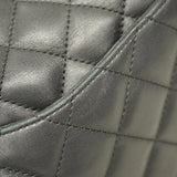 【5pa0954-h】シャネル トートバッグ カンボン マルチポケット ラムスキン ブラック シルバー金具【中古】レディース