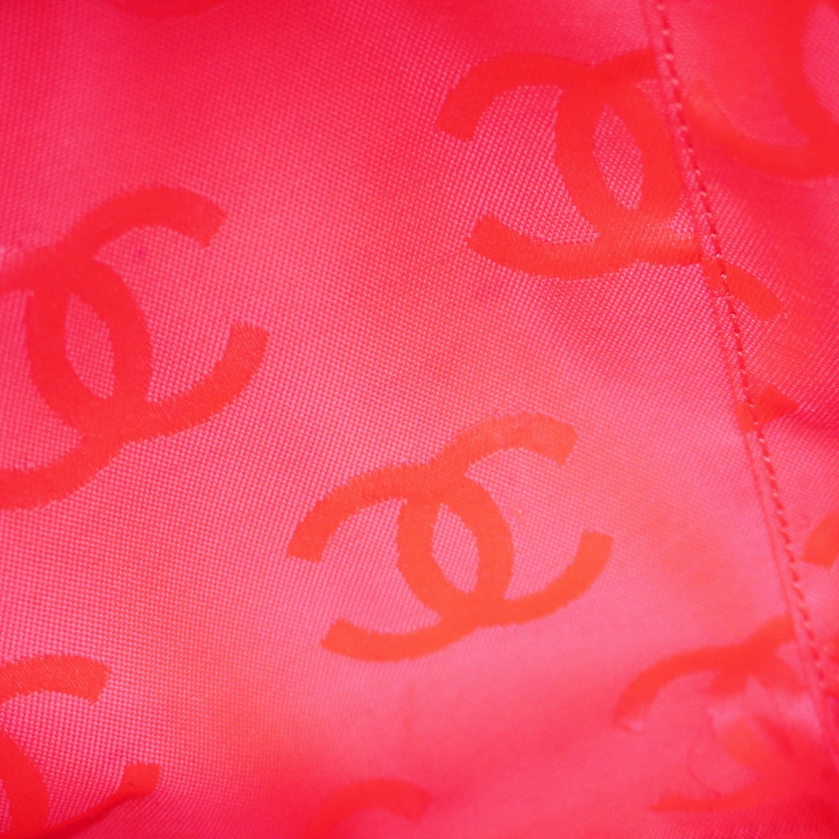 【5pa0954-h】シャネル トートバッグ カンボン マルチポケット ラムスキン ブラック シルバー金具【中古】レディース