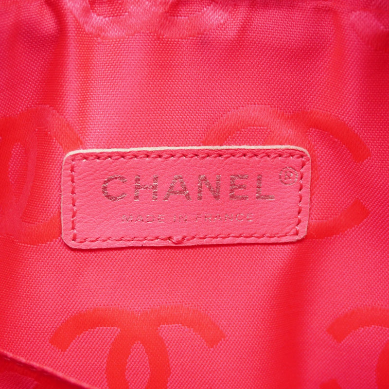 【5pa0954-h】シャネル トートバッグ カンボン マルチポケット ラムスキン ブラック シルバー金具【中古】レディース