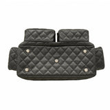 【5pa0954-h】シャネル トートバッグ カンボン マルチポケット ラムスキン ブラック シルバー金具【中古】レディース