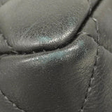 【5pa0954-h】シャネル トートバッグ カンボン マルチポケット ラムスキン ブラック シルバー金具【中古】レディース