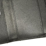 【5pa0955-h】シャネル 三つ折り財布 マトラッセ キャビアスキン ブラック シルバー金具【中古】レディース