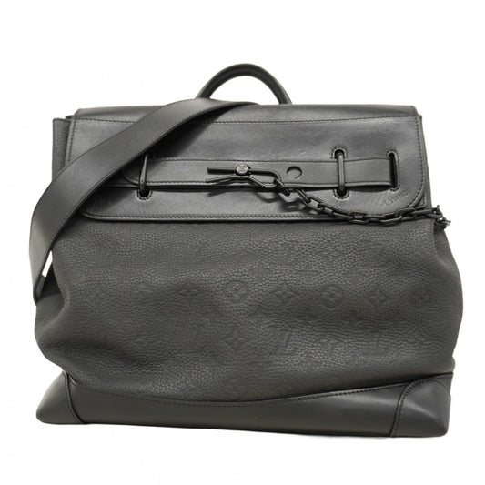 【5pa0956-h】ルイヴィトン ハンドバッグ トリヨン スティーマーPM M55701 ブラック 2wayバッグ【中古】メンズ