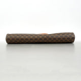 【5pa0969-h】セリーヌ ショルダーバッグ マカダム PVC ブラウン ゴールド金具【中古】レディース