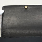 【5pa0970-h】シャネル 三つ折り財布 レザー ブラック ゴールド金具【中古】レディース