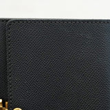 【5pa0970-h】シャネル 三つ折り財布 レザー ブラック ゴールド金具【中古】レディース