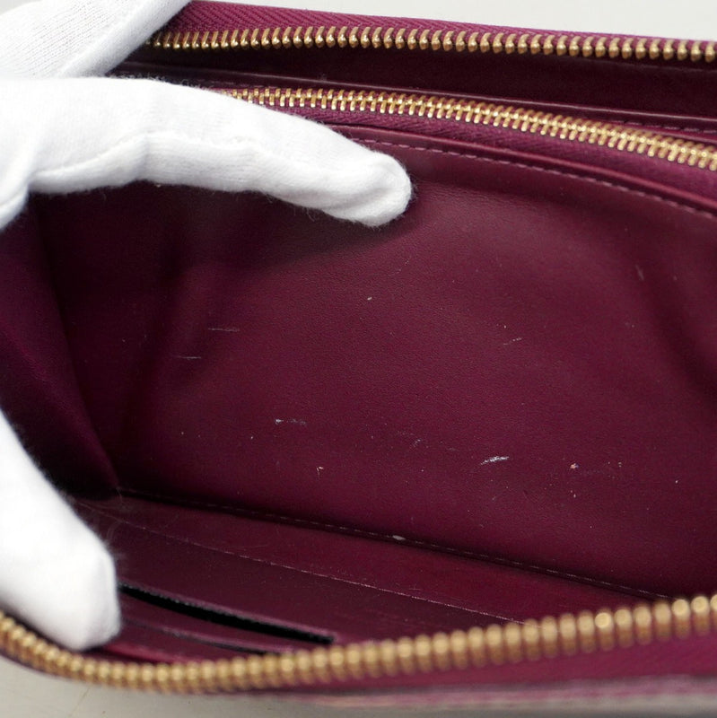 【5pa0971-h】ルイヴィトン 長財布 ヴェルニ ジッピーウォレット M93575 ヴィオレット【中古】レディース