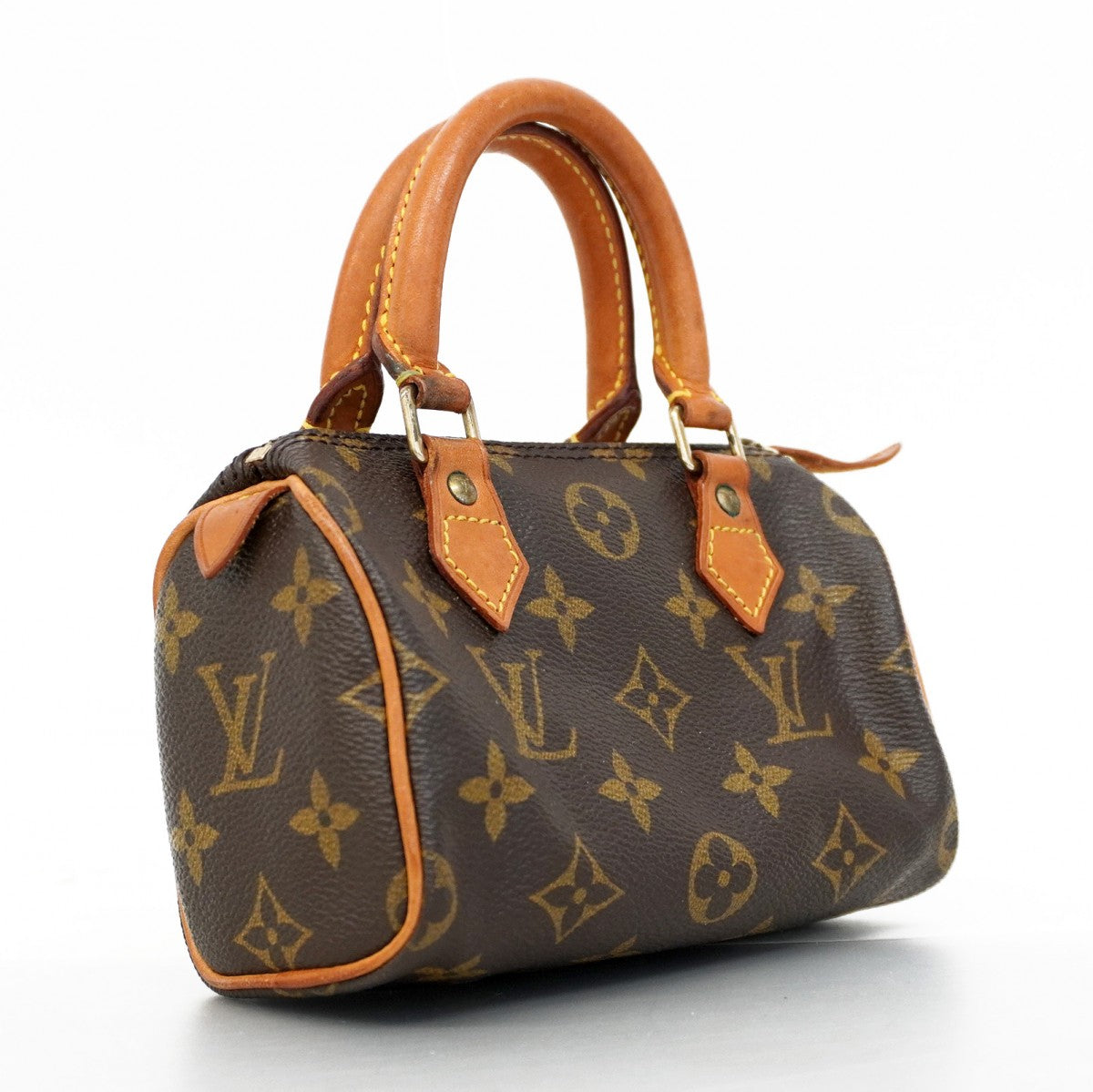 【5pa0972-h】ルイヴィトン ハンドバッグ モノグラム ミニスピーディ M41534 ブラウン【中古】レディース