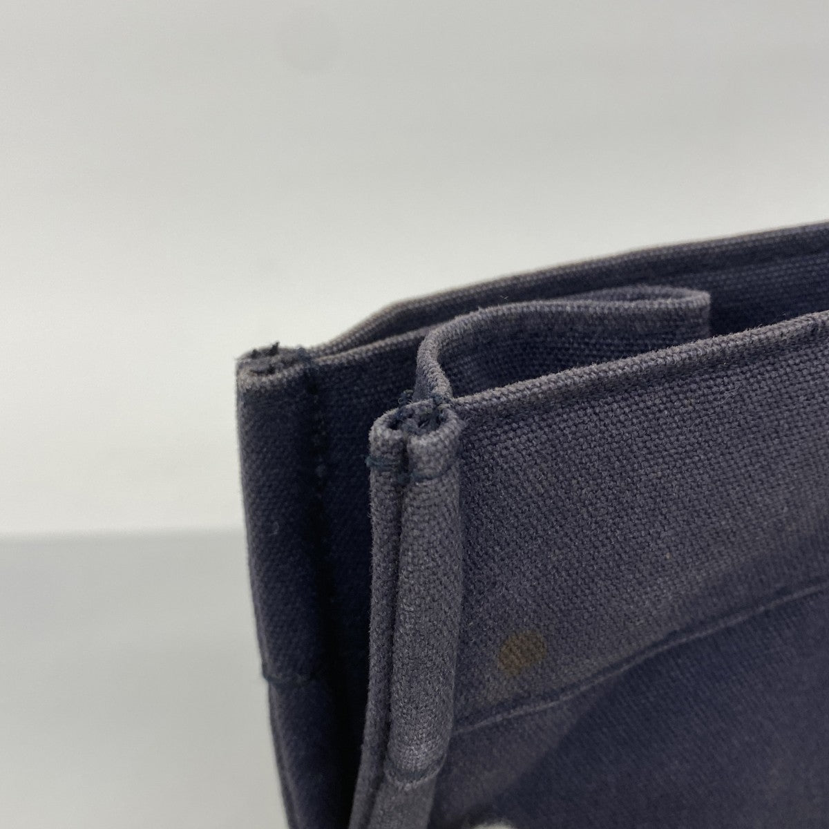 【5pa0983】エルメス トートバッグ フールトゥGM キャンバス ネイビー グリーン シルバー金具【中古】レディース