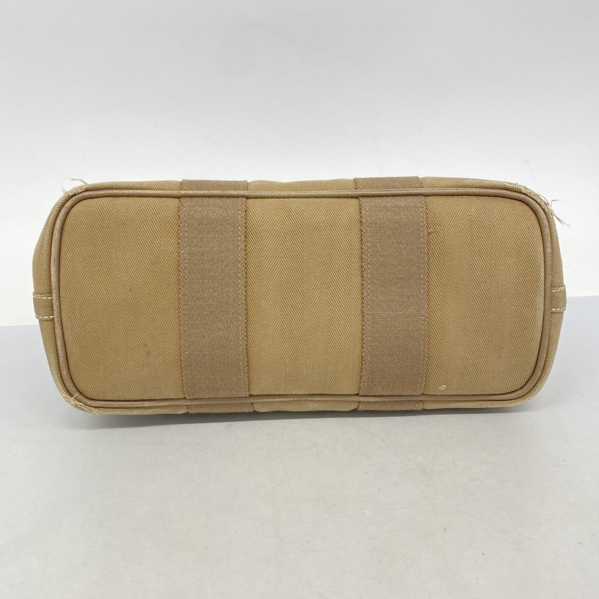 【5pa0984】エルメス トートバッグ ヴァルパライソPM トワルシェブロン エトゥープ シルバー金具【中古】レディース