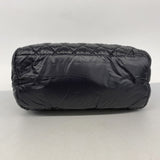 【5pa0985】シャネル ハンドバッグ コココクーン ナイロン ブラック シルバー金具【中古】レディース