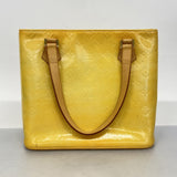 【5pa0987】ルイヴィトン トートバッグ ヴェルニ ヒューストン M91053 グリ【中古】レディース