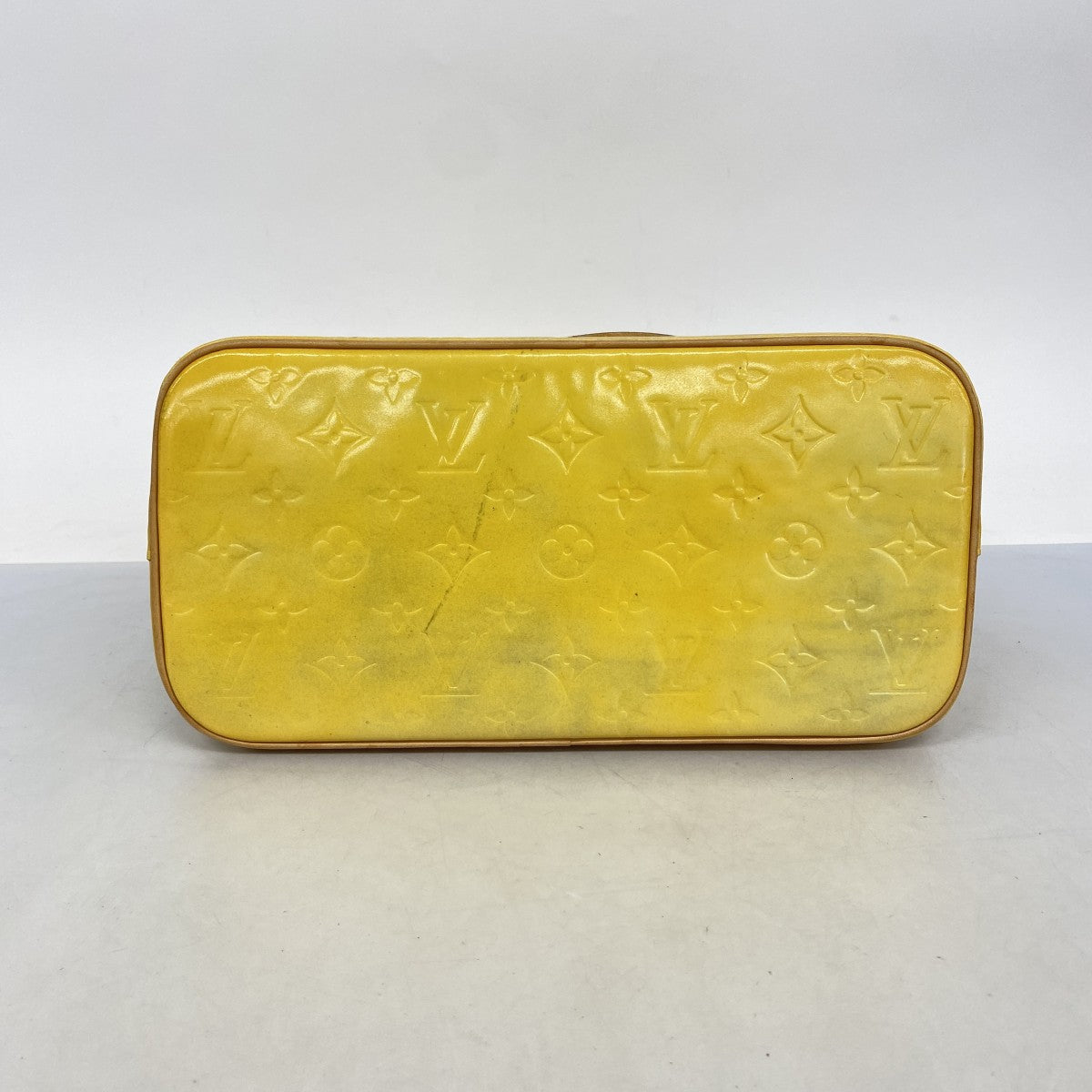 【5pa0987】ルイヴィトン トートバッグ ヴェルニ ヒューストン M91053 グリ【中古】レディース